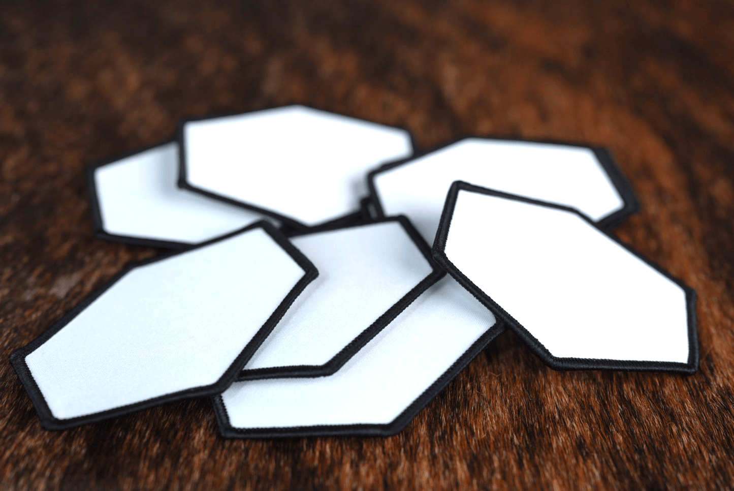 Sublimation Patch Blanks w/ Durra - Bull Adhesive (10/pk) - LoneStar Adhesive