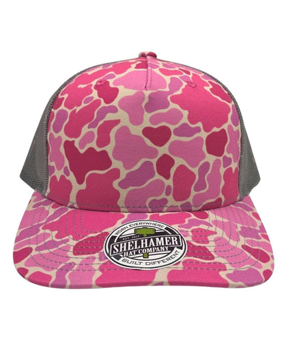 Swamp Duck Pink Camo & Charcoal 5 - Panel Classic - LoneStar Adhesive