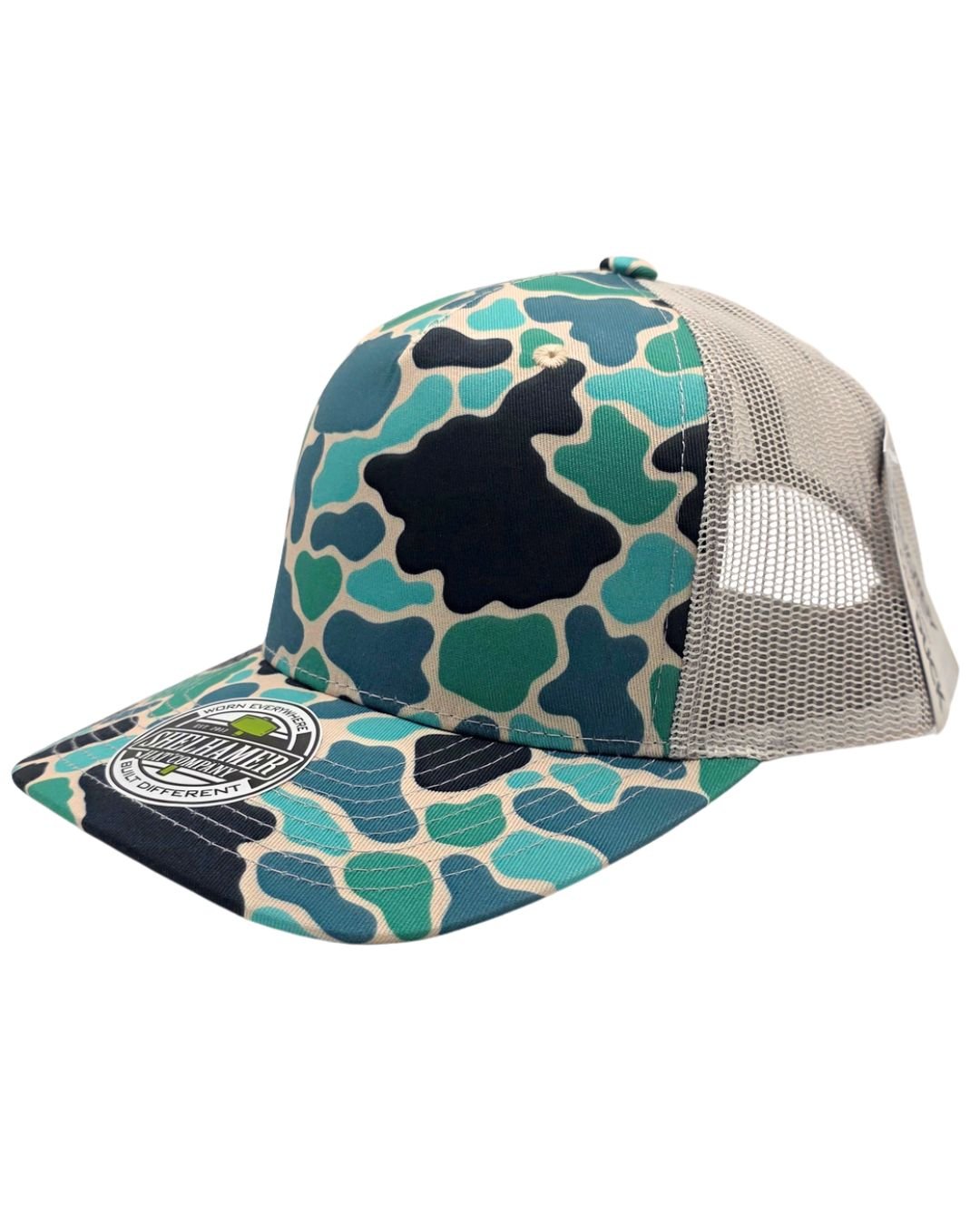 Swamp Duck Salty Camo & Silver 5 - Panel Classic - LoneStar Adhesive