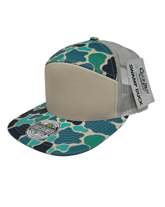 Swamp Duck Salty Camo & Silver 7 - Panel Classic - LoneStar Adhesive
