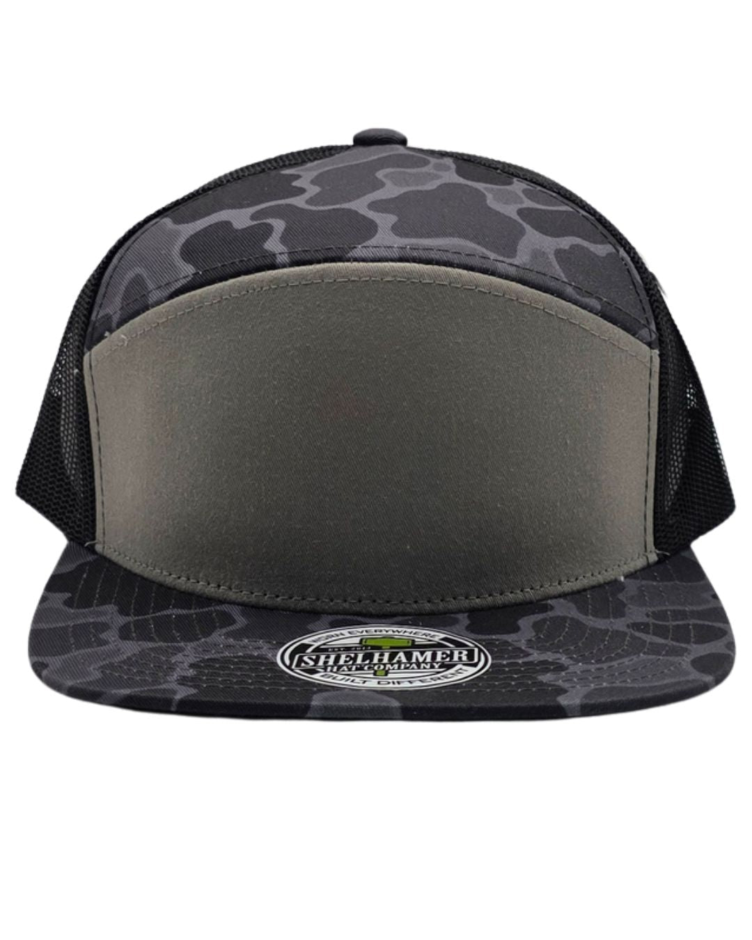 Swamp Duck Smoke Camo & Black 7 - Panel Classic - LoneStar Adhesive