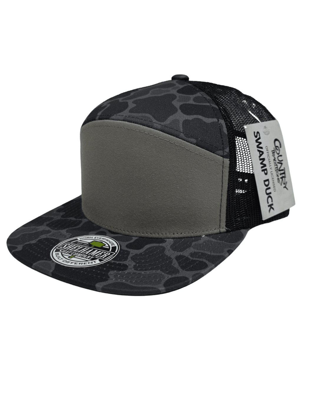 Swamp Duck Smoke Camo & Black 7 - Panel Classic - LoneStar Adhesive