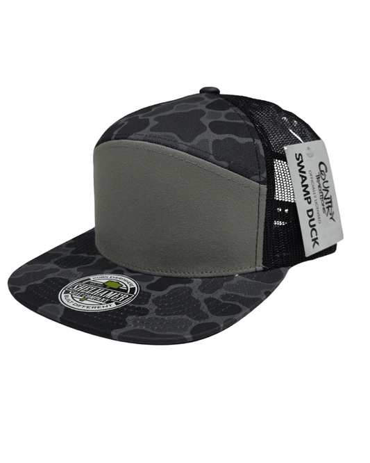 Swamp Duck Smoke Camo & Black 7 - Panel Classic - LoneStar Adhesive