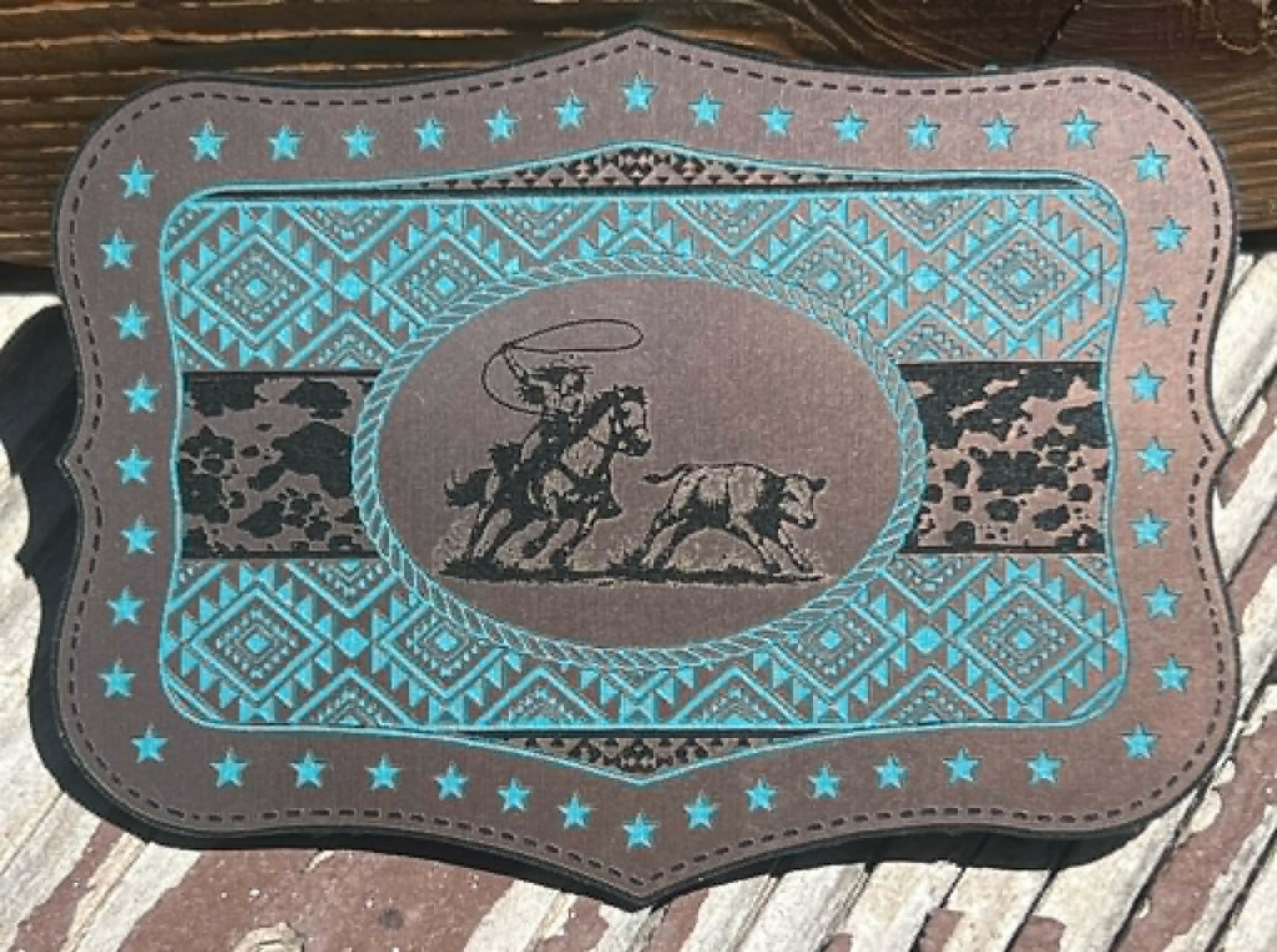 Female Roper aztec patch design