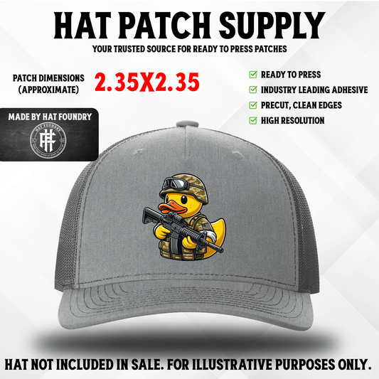 Tactical Duck UV Printed Patch - LoneStar Adhesive
