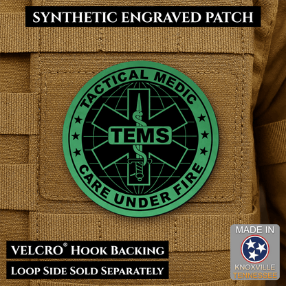 Tactical EMS Medic Morale Patch | Made in USA | VELCRO® Brand Hook Backing - LoneStar Adhesive