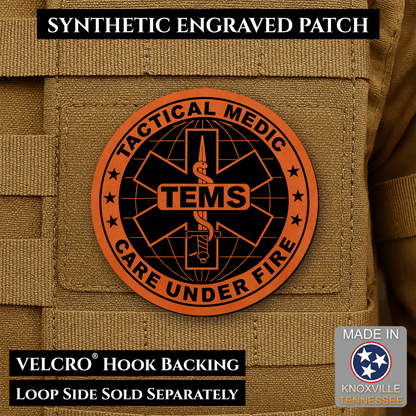 Tactical EMS Medic Morale Patch | Made in USA | VELCRO® Brand Hook Backing - LoneStar Adhesive