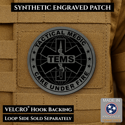 Tactical EMS Medic Morale Patch | Made in USA | VELCRO® Brand Hook Backing - LoneStar Adhesive