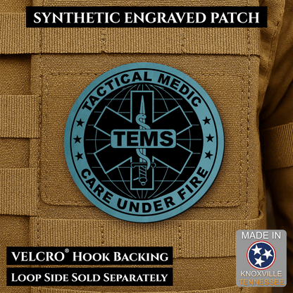 Tactical EMS Medic Morale Patch | Made in USA | VELCRO® Brand Hook Backing - LoneStar Adhesive