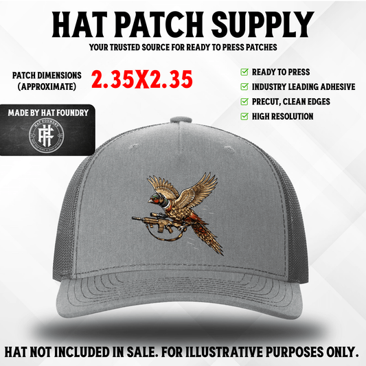 Tactical Wood Duck UV Printed Hat Patch - LoneStar Adhesive