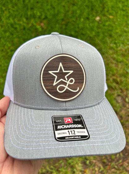 TeakWood / Ash laserable acrylic panels w/adhesive (12x24) - #LoneStar Adhesive#