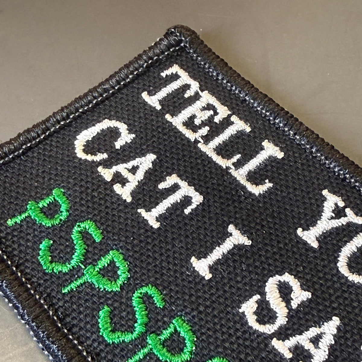 Tell Your Cat I Said PSPSPSP Funny Embroidered Morale Patch, 2x3" | VELCRO® Brand Hook Backing - #LoneStar Adhesive#