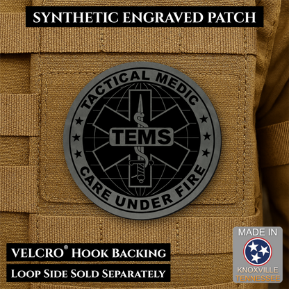 Tactical EMS Medic Morale Patch | Made in USA | VELCRO® Brand Hook Backing