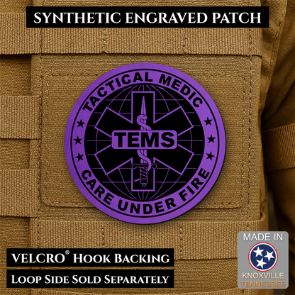 Tactical EMS Medic Morale Patch | Made in USA | VELCRO® Brand Hook Backing
