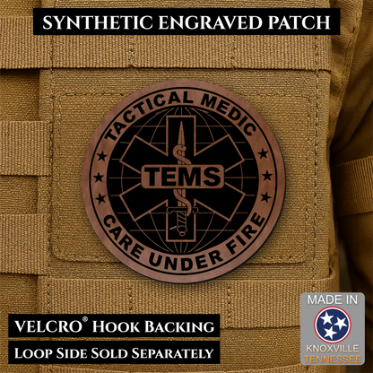 Tactical EMS Medic Morale Patch | Made in USA | VELCRO® Brand Hook Backing