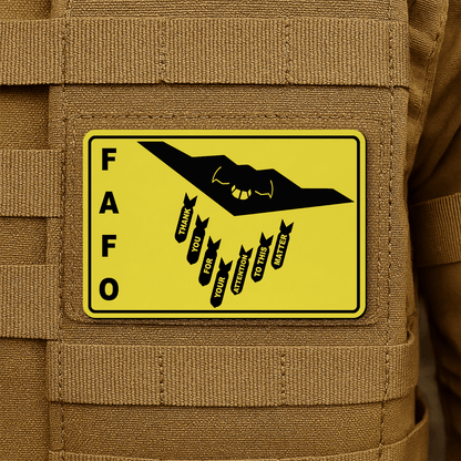 Thank You For Your Attention To This Matter B2 Morale Patch 2"x3" Hook & Loop | Made in USA - LoneStar Adhesive