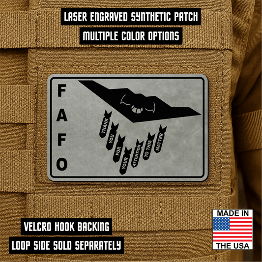 Thank You For Your Attention To This Matter B2 Morale Patch 2"x3" Hook & Loop | Made in USA - LoneStar Adhesive