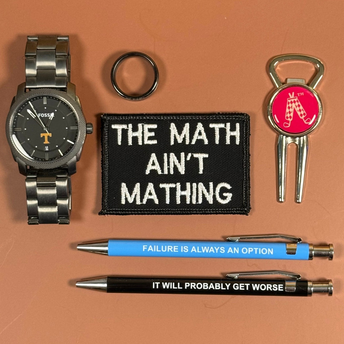 The Math Ain't Mathing Funny Morale Patch, 2x3" | Made in USA | VELCRO® Brand Hook Backing - LoneStar Adhesive