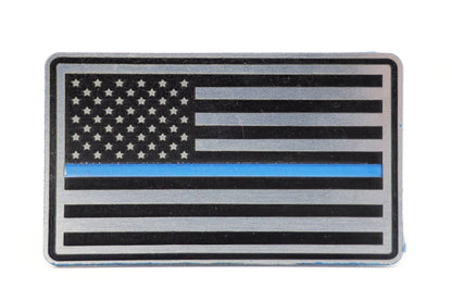 Thin Blue Line - Stainless Acrylic Hat Patch