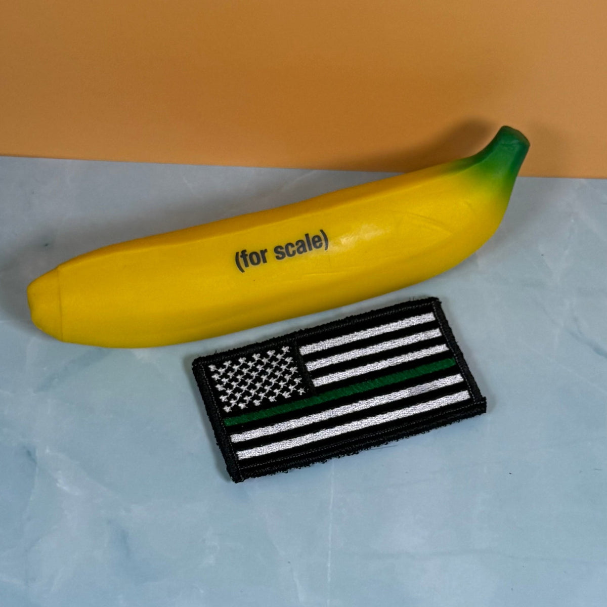 Thin Green Line Tactical American Flag Patch, 2x3.5" | Made in USA | VELCRO® Brand Hook Backing - LoneStar Adhesive