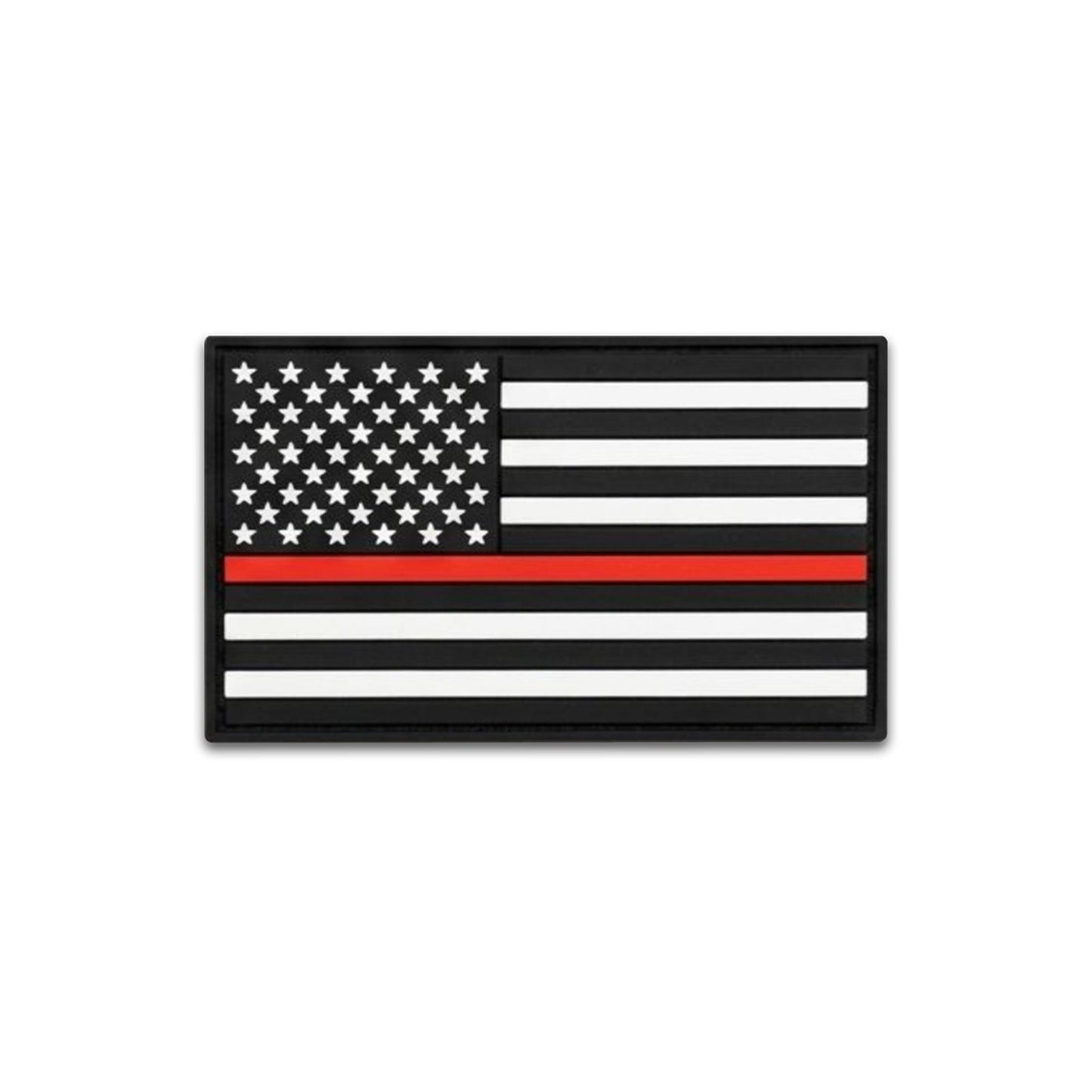 Thin Red Line Flag - PVC Patch (5pk) - LoneStar Adhesive