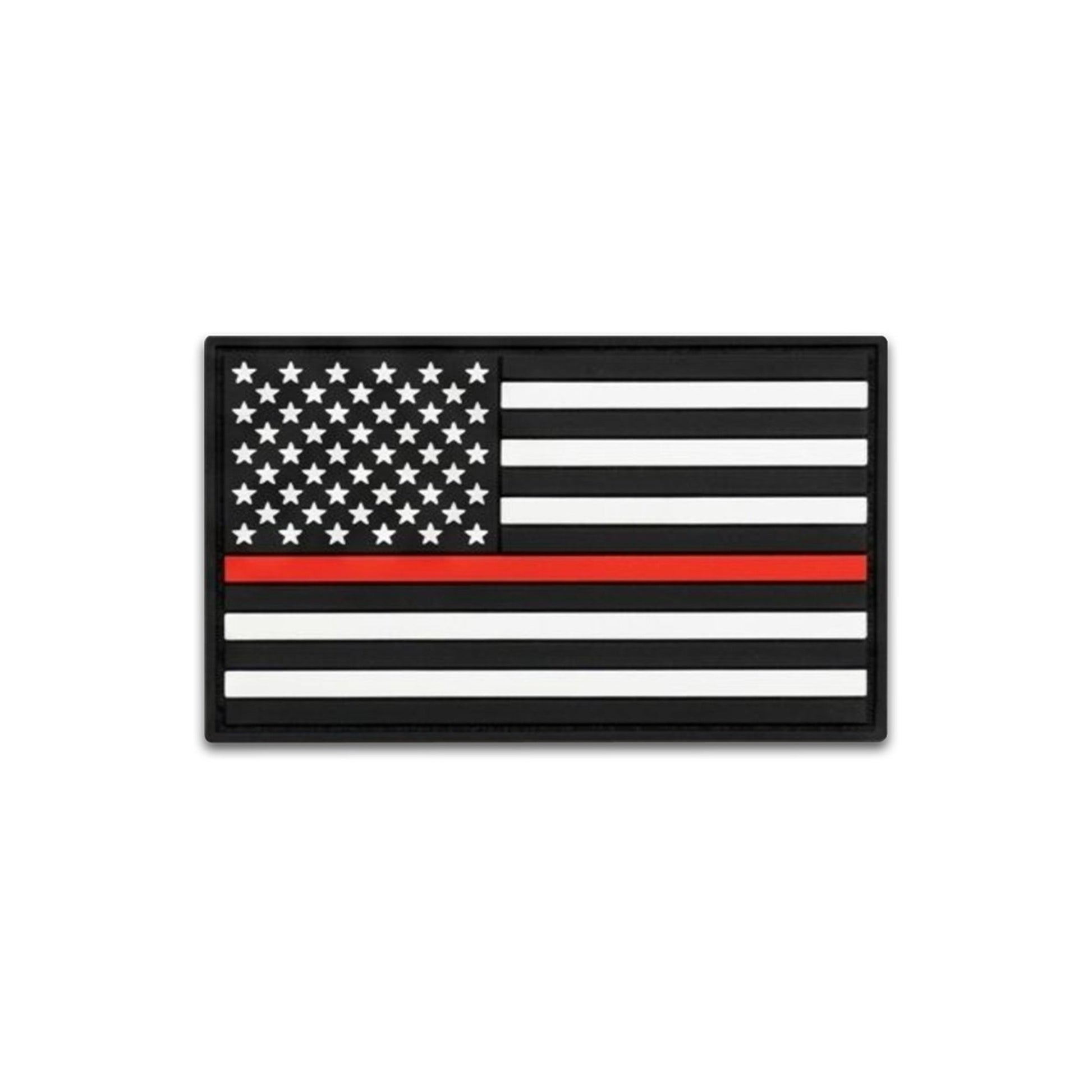 Thin Red Line Flag - PVC Patch (5pk) - LoneStar Adhesive