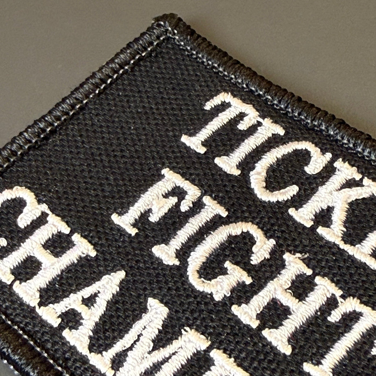 Tickle Fight Champion Funny Morale Patch, 2x3" | Made in USA | VELCRO® Brand Hook Backing - #LoneStar Adhesive#