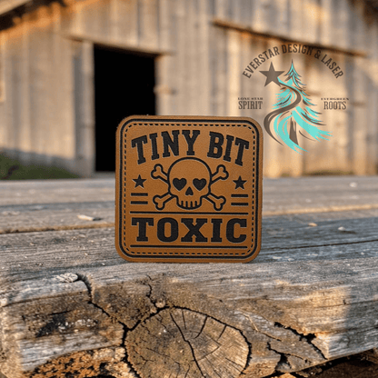 Tiny Bit Toxic Leather Patch - LoneStar Adhesive