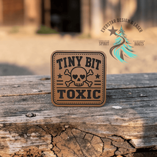 Tiny Bit Toxic Leather Patch - LoneStar Adhesive
