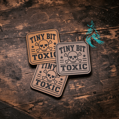 Tiny Bit Toxic Leather Patch - LoneStar Adhesive