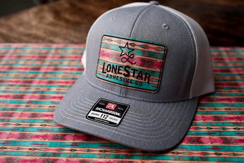 Tiny Bit Toxic Retro Rodeo Leather Patch - LoneStar Adhesive