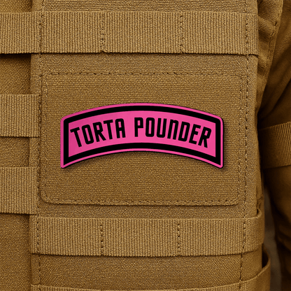 Torta Pounder Rocker Tab Morale Patch 1"x2.6" Hook & Loop | Made in USA - LoneStar Adhesive