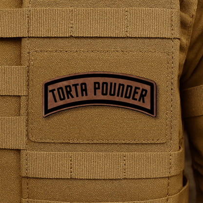 Torta Pounder Rocker Tab Morale Patch 1"x2.6" Hook & Loop | Made in USA - LoneStar Adhesive