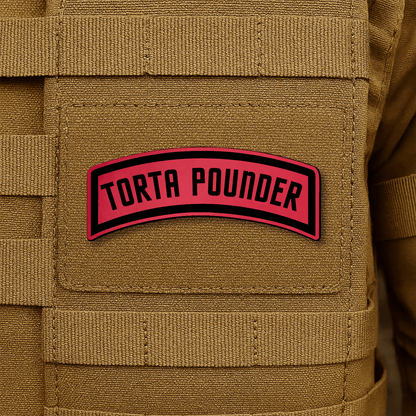 Torta Pounder Rocker Tab Morale Patch 1"x2.6" Hook & Loop | Made in USA - LoneStar Adhesive