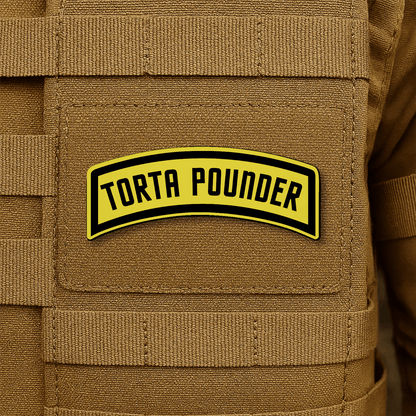 Torta Pounder Rocker Tab Morale Patch 1"x2.6" Hook & Loop | Made in USA - LoneStar Adhesive