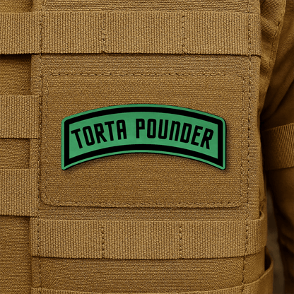 Torta Pounder Rocker Tab Morale Patch 1"x2.6" Hook & Loop | Made in USA - LoneStar Adhesive