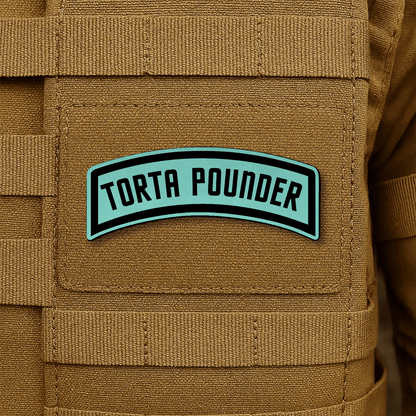 Torta Pounder Rocker Tab Morale Patch 1"x2.6" Hook & Loop | Made in USA - LoneStar Adhesive