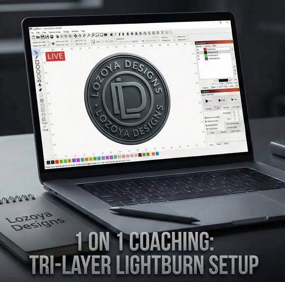 Tri - Layer in Lightburn: 1 on 1 Coaching - LoneStar Adhesive