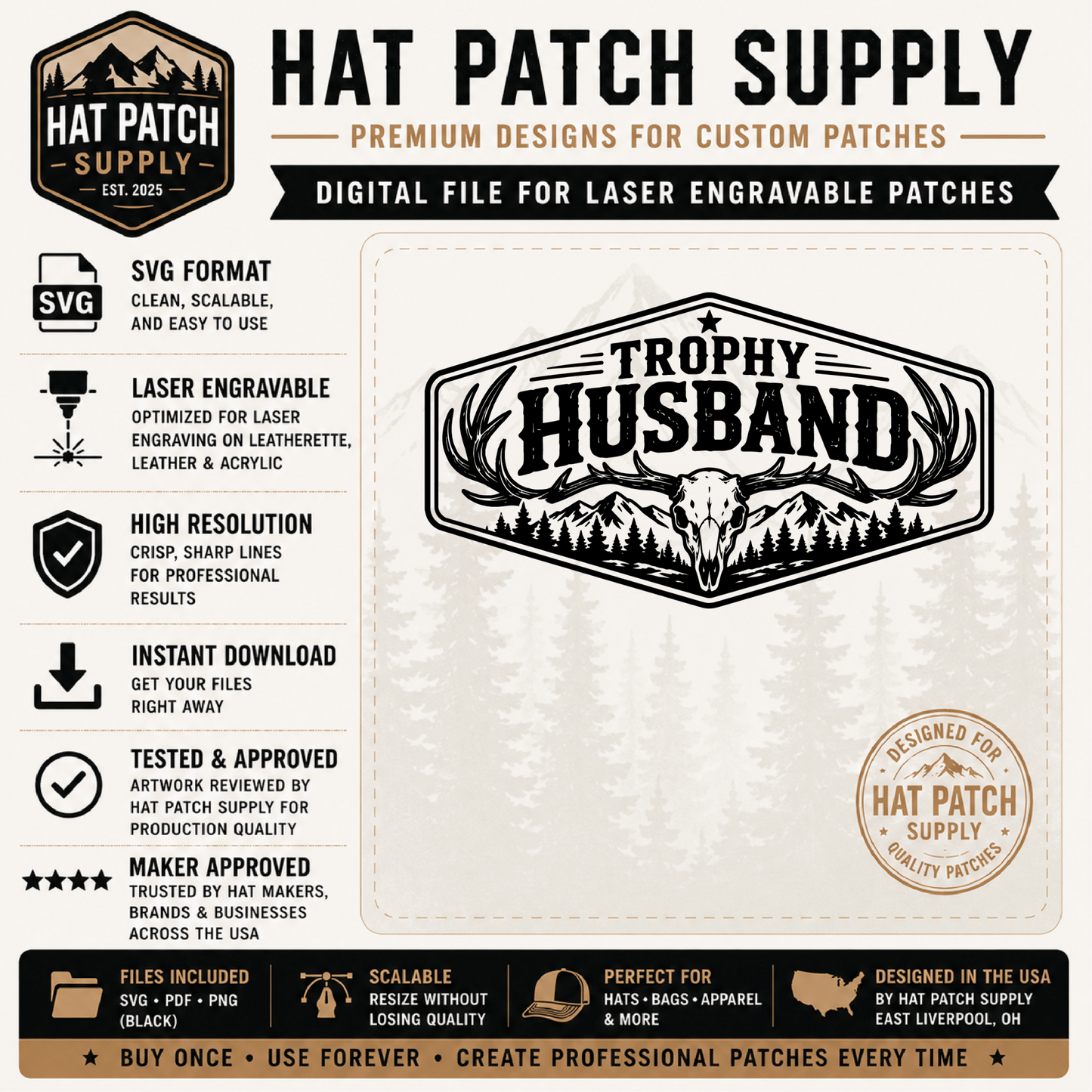 Trophy Husband & Trophy Wife Set - LoneStar Adhesive