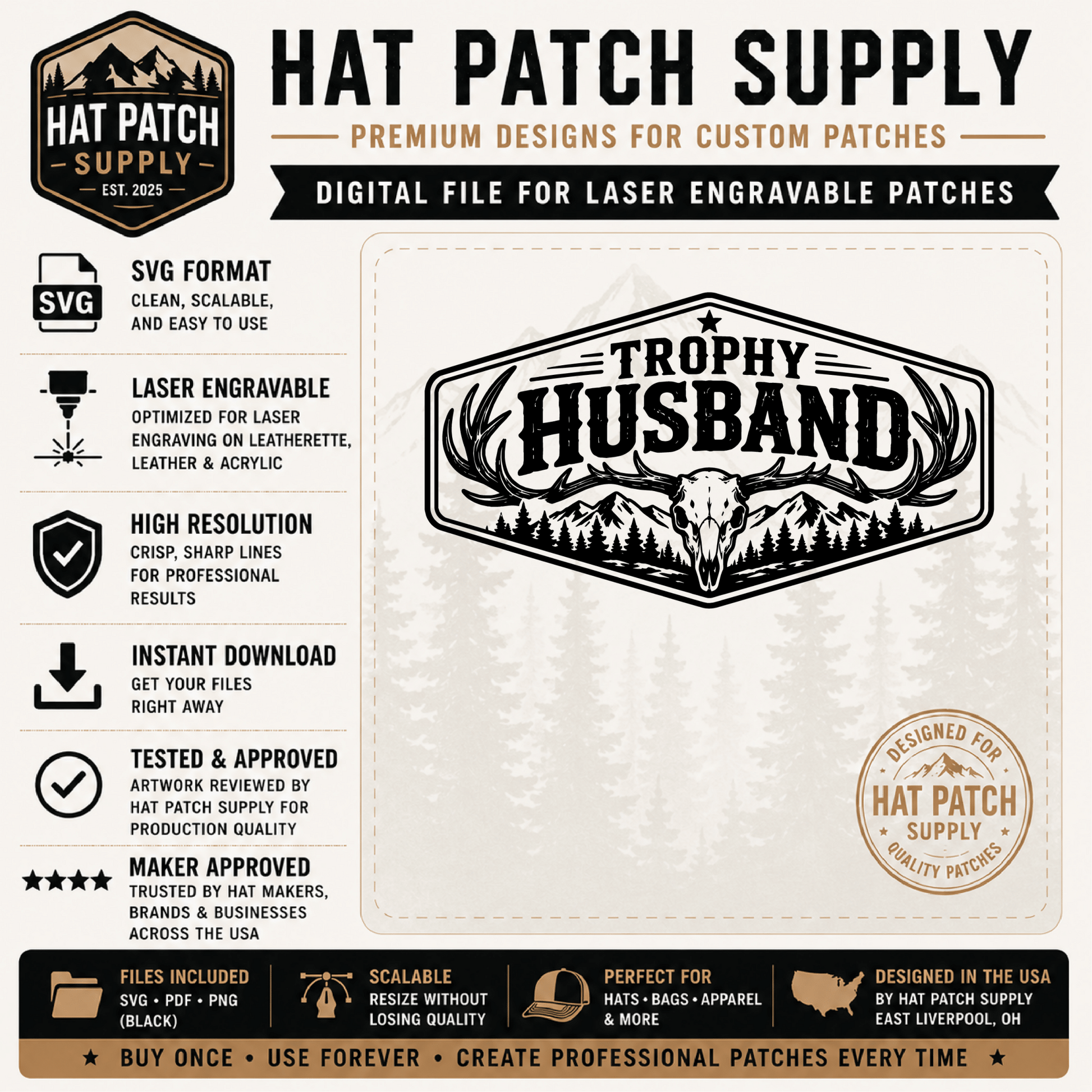 Trophy Husband & Trophy Wife Set - LoneStar Adhesive