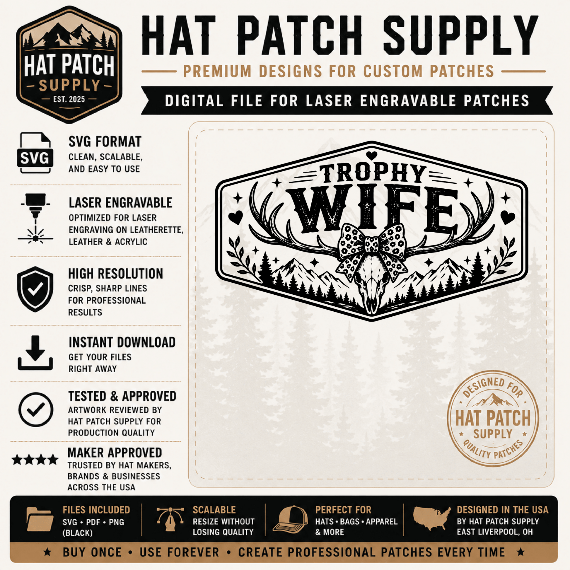 Trophy Husband & Trophy Wife Set - LoneStar Adhesive