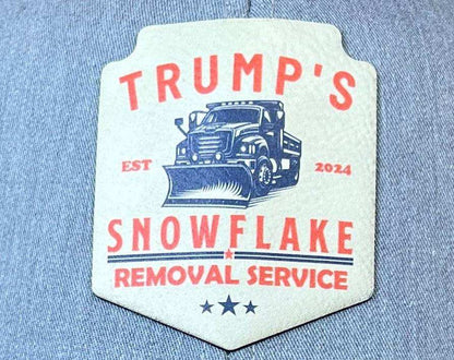 Trump Snowflake Removal Service UV Printed Premium Leatherette Patch - LoneStar Adhesive