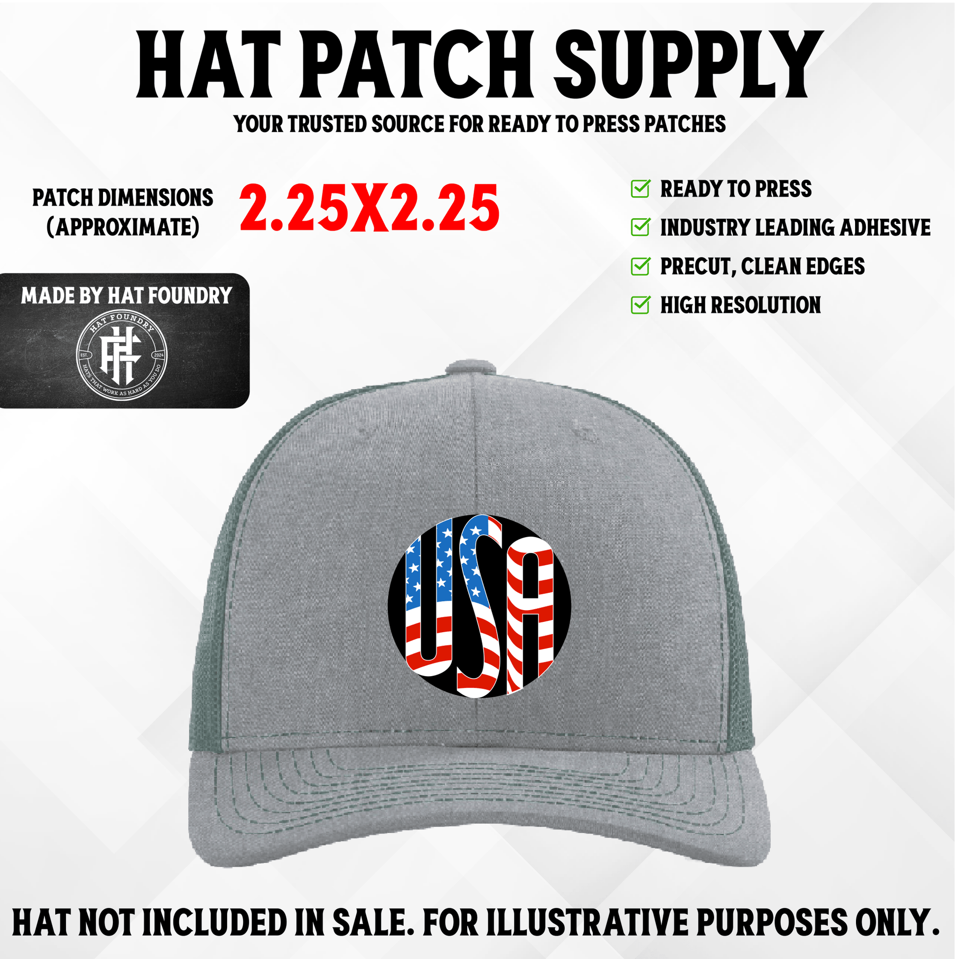 USA 250 Celebration Patch - LoneStar Adhesive