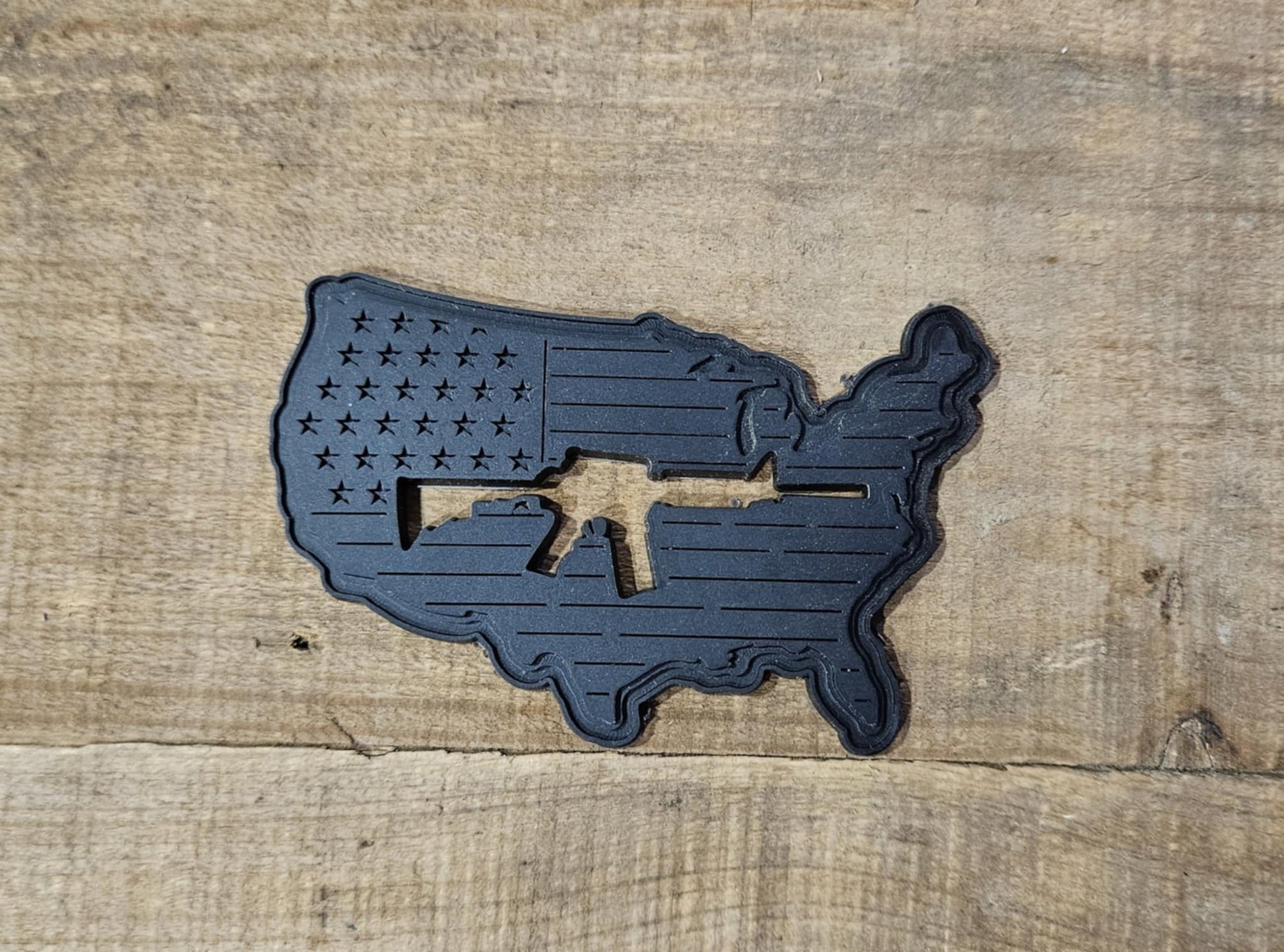 USA Gun Cutout PVC Patch - LoneStar Adhesive