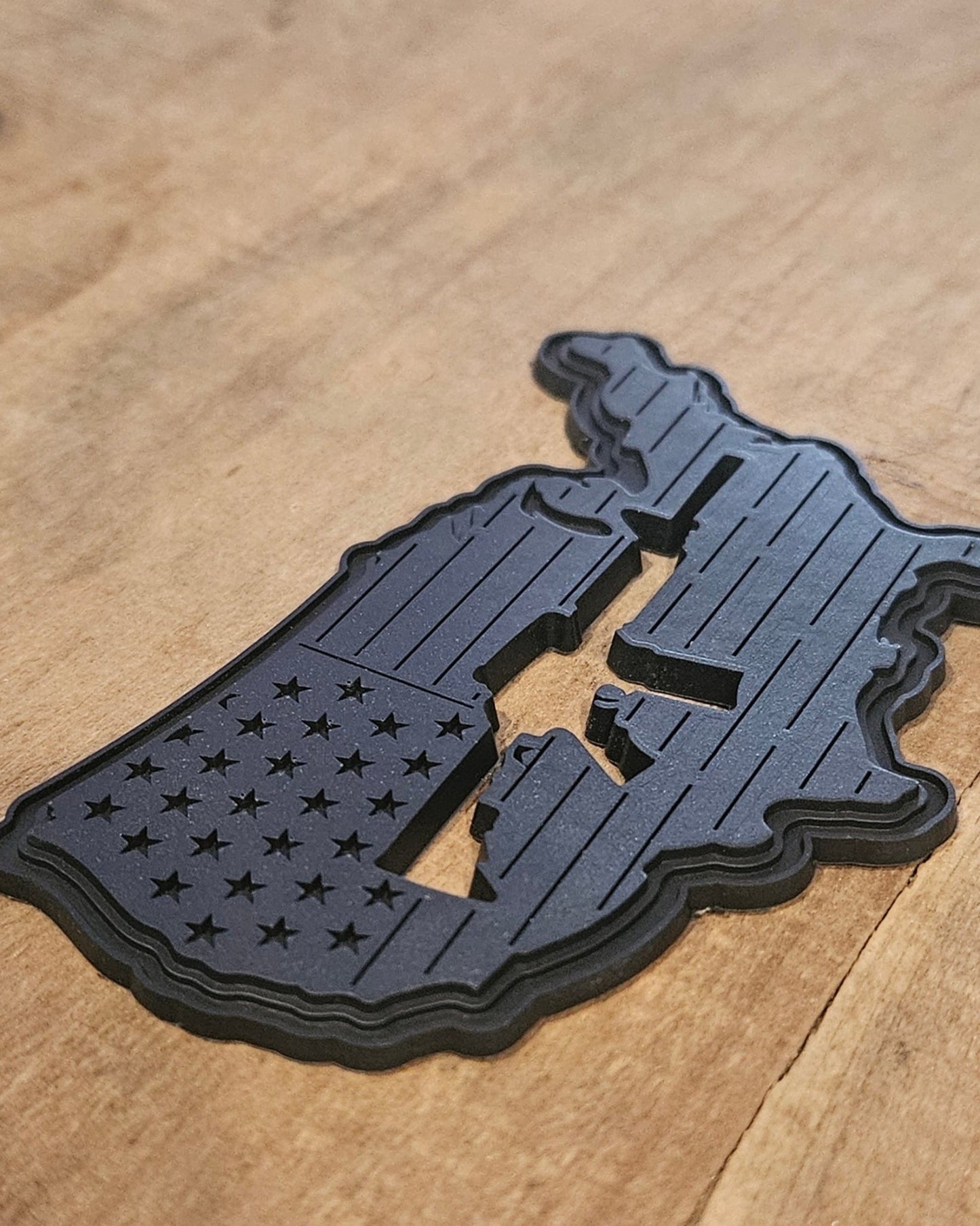 USA Gun Cutout PVC Patch - LoneStar Adhesive