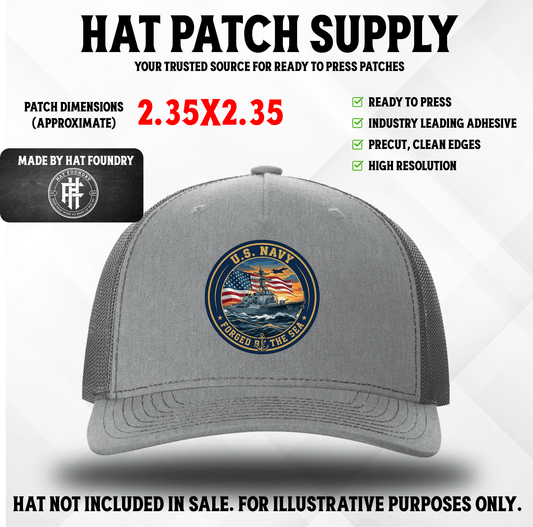 USA Navy UV Hat Patch - LoneStar Adhesive