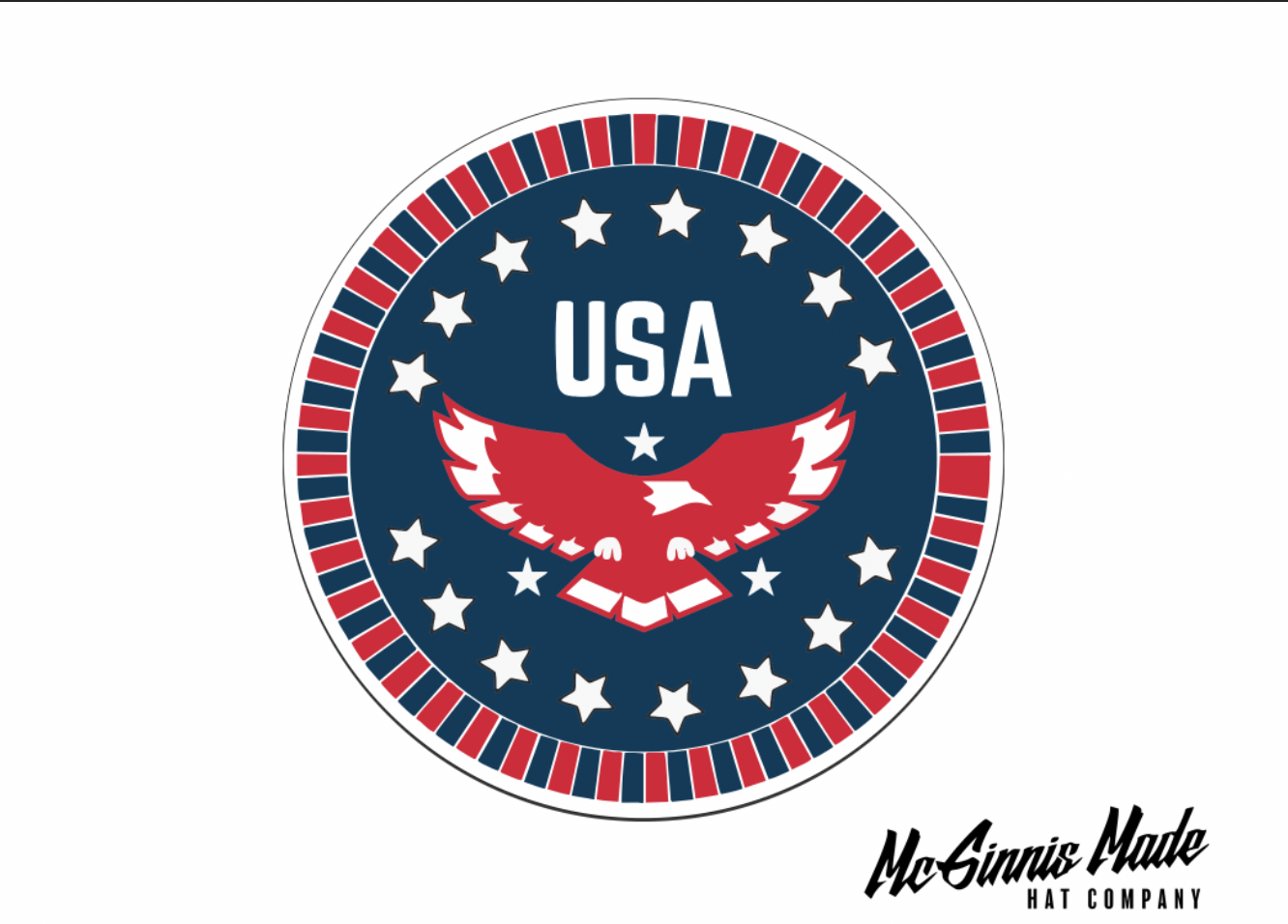 "USA" UV Printed Patches - LoneStar Adhesive