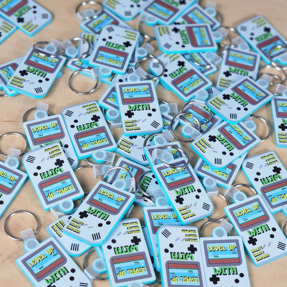 Super Cheap Keychain Custom UV Printed 1/8