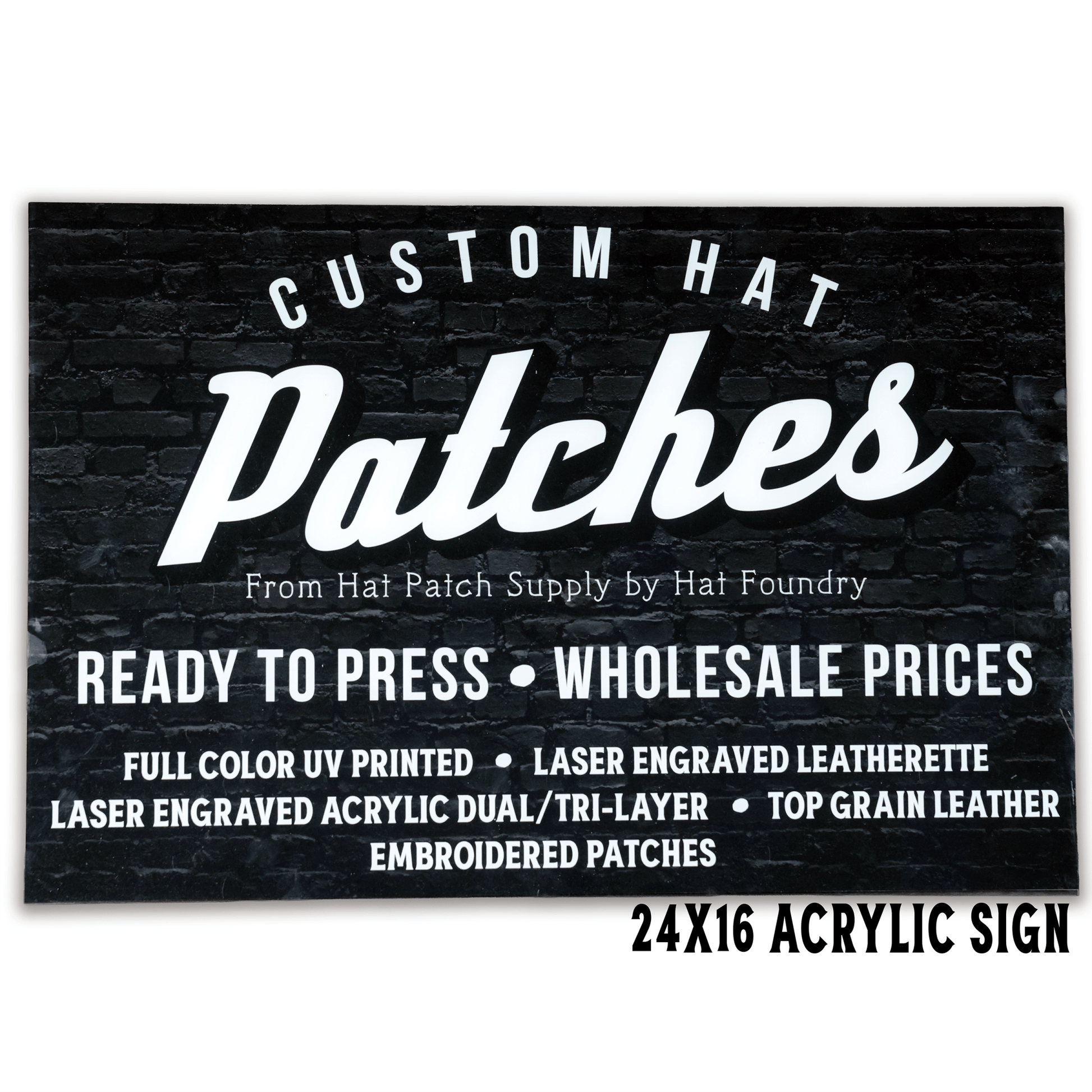 UV Printed Acrylic Display Signs - LoneStar Adhesive