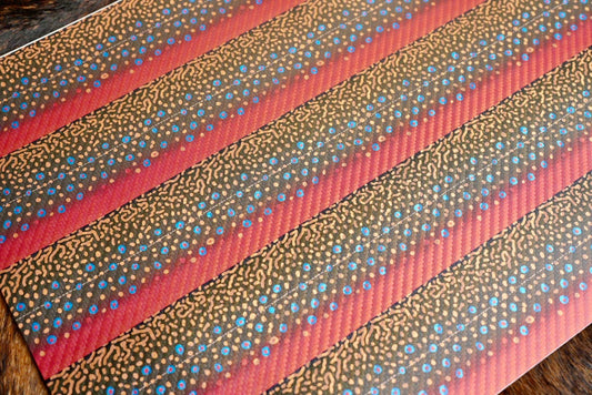 Heritage Collection UV printed Premium Leatherette® sheets by LoneStar Adhesive – laser-friendly, 1.5mm thick faux leather with Durra-Bull adhesive, ideal for custom engraving and crafting